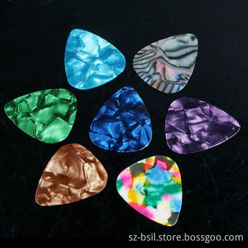 Standard Colorful Celluloid Guitar Picks Plectrums, OEM Orders are Welcome